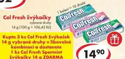 CBA Col Fresh žvýkačky, 14 g nabídka