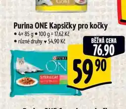 Albert Purina ONE Kapsičky pro kočky 4x 85 g nabídka