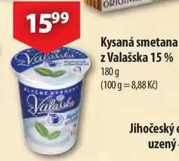 CBA Kysaná smetana z Valašska 15%, 180 g nabídka