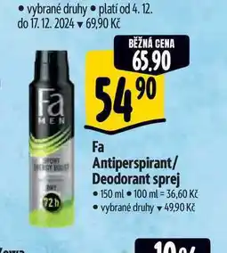 Albert Fa Antiperspirant/ Deodorant sprej 150 ml nabídka
