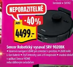 Albert Sencor Robotický vysavač SRV 9020BK nabídka