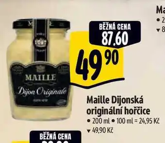 Albert Maille Dijonská originální hořčice 200 ml nabídka
