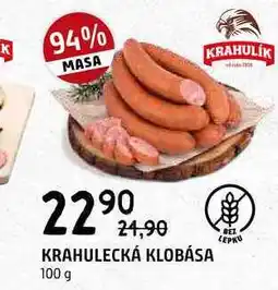 Terno Krahulecká klobása 100g nabídka