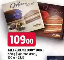 Terno Melado medový dort 470 g vybrané druhy nabídka