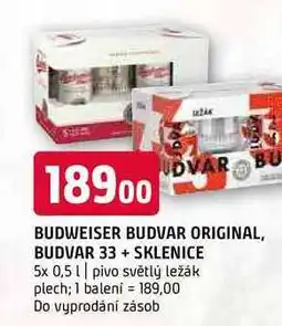 Terno Budweiser Budvar B:Classic světlé výčepní pivo 5 x 0,5l nabídka