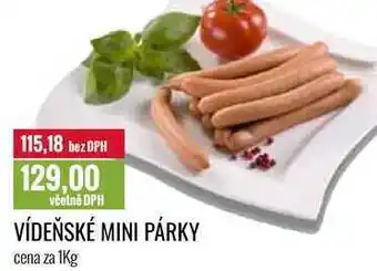 Ratio VÍDEŇSKÉ MINI PÁRKY cena za 1Kg nabídka