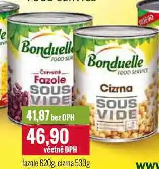 Ratio Bonduelle fazole 620g, cizrna 530g nabídka