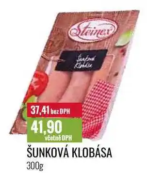 Ratio ŠUNKOVÁ KLOBÁSA 300g nabídka