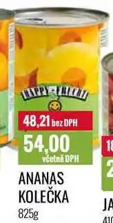 Ratio ANANAS KOLEČKA 825g nabídka