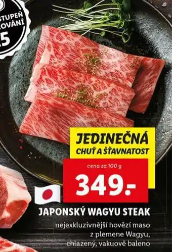 Lidl Japonský wagyu steak nabídka