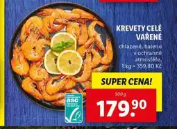 Lidl Krevety celé vařené nabídka