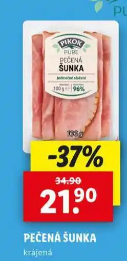 Lidl Pečená šunka nabídka