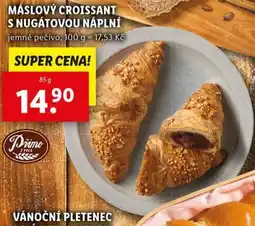 Lidl Máslový croissant s nugátovou náplní nabídka