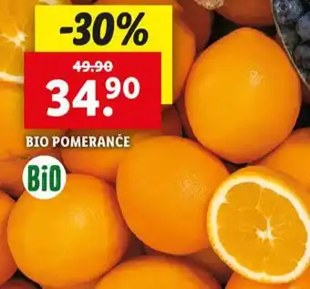 Lidl Bio pomeranče nabídka