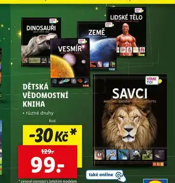 Lidl Dětská vědomostní kniha nabídka