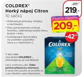 Magistra lékárny Coldrex horký nápoj citron nabídka