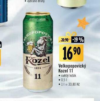 Jip Pivo velkopopovický kozel 11 nabídka