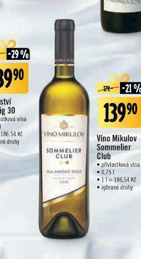 Jip Víno mikulov sommelier club nabídka