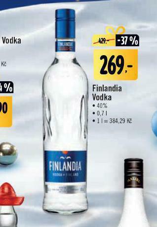 Jip Finlandia vodka nabídka