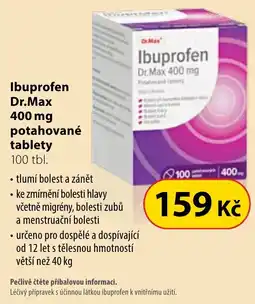 Dr. Max Ibuprofen dr.max potahované tablety nabídka