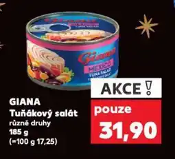 Kaufland Giana tuňákový salát nabídka