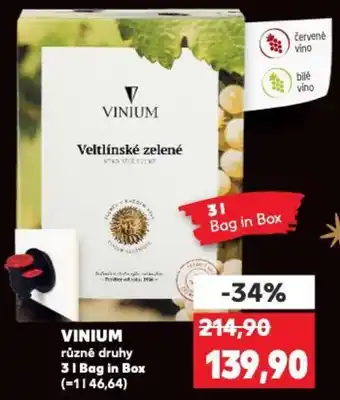 Kaufland Vinium nabídka