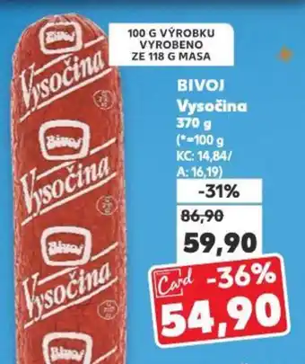 Kaufland Bivoj vysočina nabídka