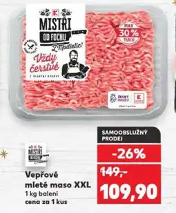 Kaufland Vepřové mleté maso xxl nabídka