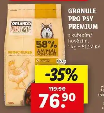 Lidl GRANULE PRO PSY PREMIUM, 1,5 l nabídka