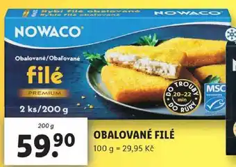 Lidl OBALOVANÉ FILÉ, 200 g nabídka