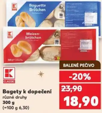 Kaufland Bagety k dopečení nabídka