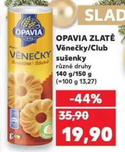 Kaufland Opavia zlaté věnečky/club sušenky nabídka