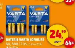 Penny Market BATERIE VARTA LONGLIFE AA, AAA, 4 ks nabídka