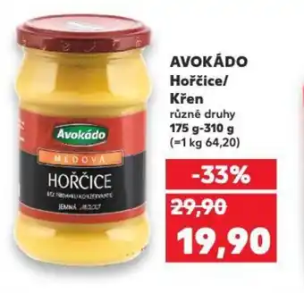 Kaufland Avokádo hořčice/ křen nabídka