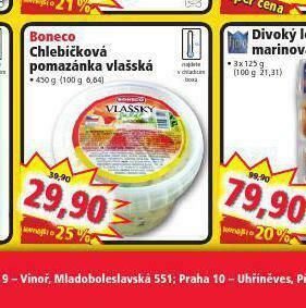 Boneco chlebíčková pomazánka vlašská