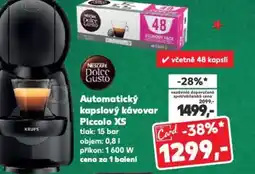 Kaufland Automatický kapslový kávovar Piccolo XS nabídka