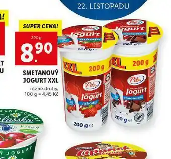 Lidl Smetanový jogurt xxl nabídka