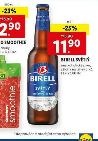 Lidl Pivo birell nealko nabídka