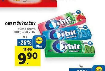 Lidl Orbit žvýkačky nabídka