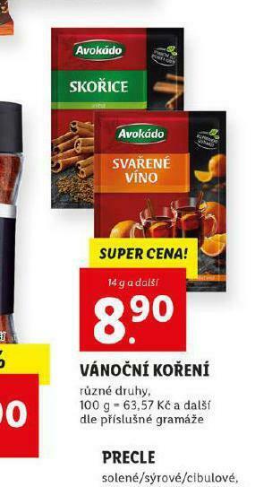 Lidl Vánoční koření nabídka