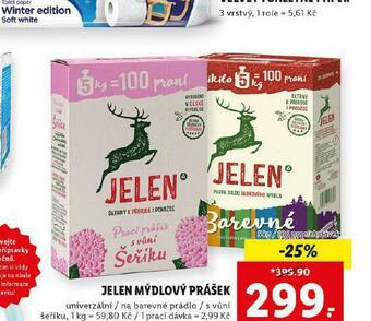 Lidl Jelen mýdlový prášek nabídka