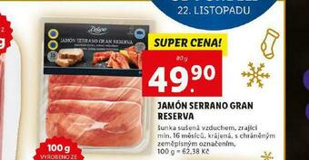 Lidl Jamón serrano gran reserva nabídka
