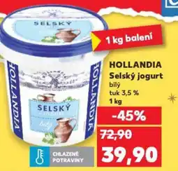 Kaufland HOLLANDIA Selský jogurt bilý tuk 3,5% nabídka