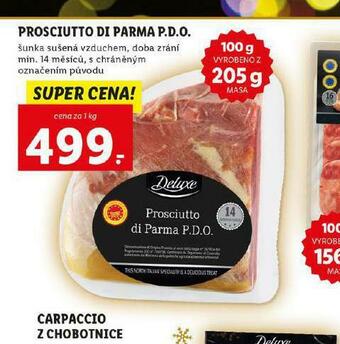 Lidl Prosciutto di parma p.d.o. nabídka