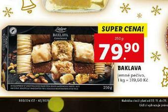 Lidl Baklava nabídka