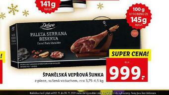 Lidl Španělská vepřová šunka nabídka