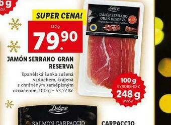 Lidl Jamón serrano gran reserva nabídka