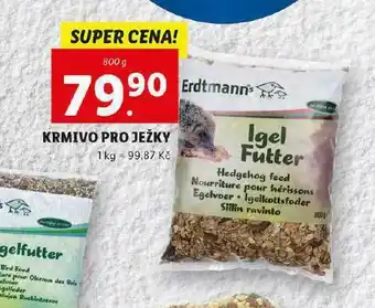 Lidl Krmivo pro ježky nabídka