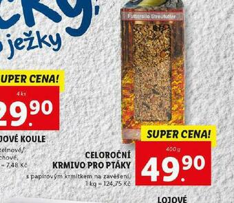 Lidl Celoroční krmivo pro ptáky nabídka