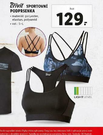 Lidl Sportovní podprsenka nabídka